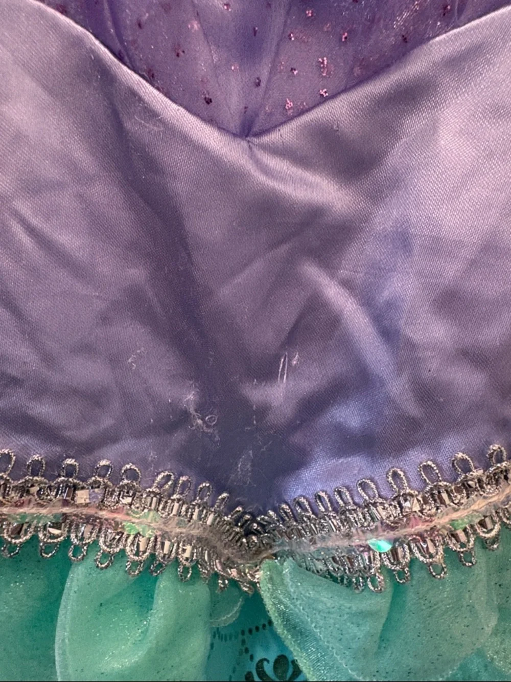 Girls Disney Princess Ariel Costume Dress - one size - Picture 4 of 4